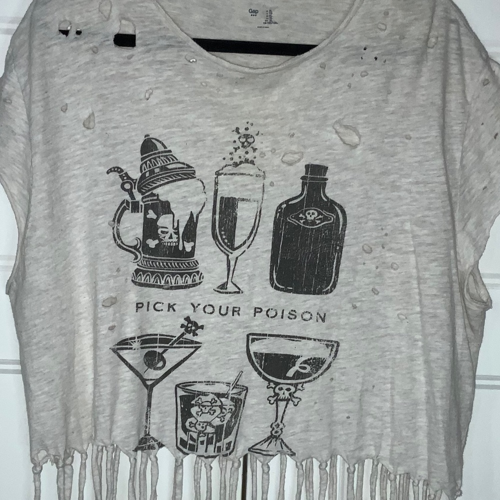Distressed teeshirt